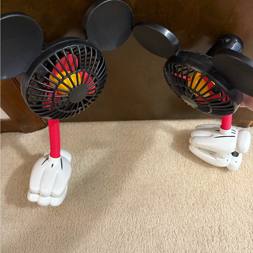 Mickey Mouse Themed Fans with Red and Black Design
